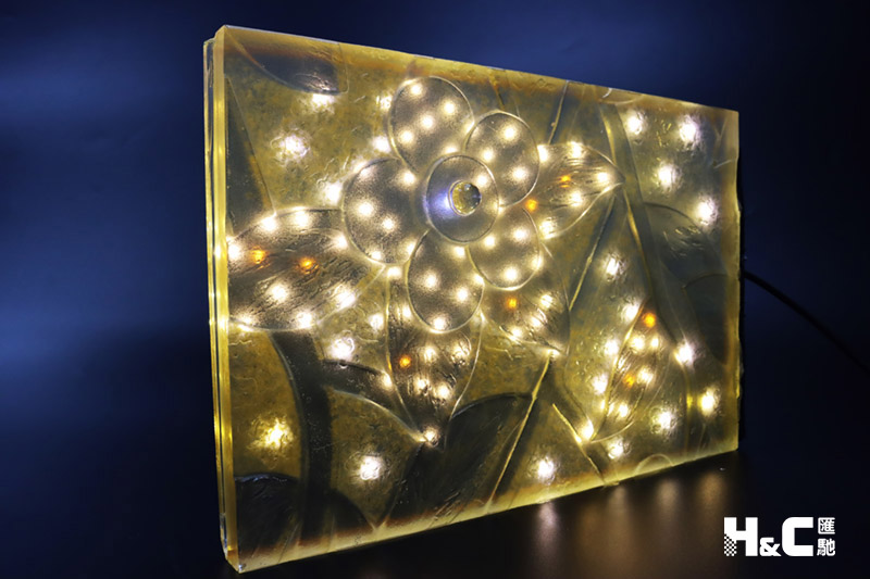 LED發光熱熔玻璃